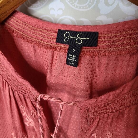 Jessica Simpson Size Small Boho Style Longsleeve Blouse - Picture 4 of 12
